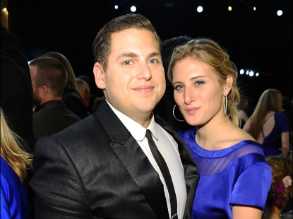 Jonah Hill and Ali Hoffman attend the 18th Annual Screen Actors Guild Awards at The Shrine Auditorium in Los Angeles on January 29, 2012