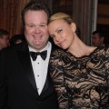 Eric Stonestreet and Charlize Theron attend the Bloomberg & Vanity Fair cocktail reception following the 2012 White House Correspondents’ Association Dinner at the residence of the French Ambassador in Washington, DC on April 28, 2012 