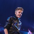 Justin Bieber performs at the MGM Grand Garden Arena as he tours in support of his new album, ‘Believe’ in Las Vegas on September 30, 2012