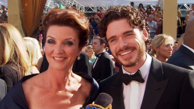 Emmys 2012: Game Of Thrones’ Richard Madden & Michelle Fairley Star Gazing On The Red Carpet
