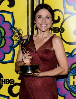 Julia Louis-Dreyfus arrives at HBO’s Official Emmy After Party at The Plaza at the Pacific Design Center on September 23, 2012 in West Hollywood