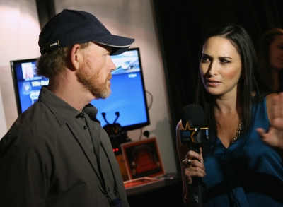 Ron Howard chats with AccessHollywood.com’s Laura Saltman inside the Presenters Gift Lounge Backstage At The Nokia Theatre. Bertolli Sauces & Frozen Meals made a charitable donation on behalf of each star who stopped by.