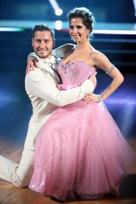 Val Chmerkovskiy and Kelly Monaco perform during Week 2 of ‘Dancing with the Stars: All-Stars,’ Oct. 1, 2012