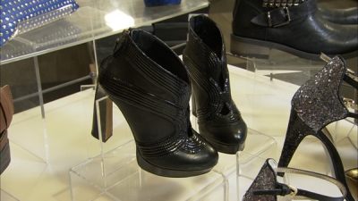 The black bootie is a must have this fall season. These booties’ embellishments and heel detail make for sexy, sophisticated look and give a great boost of height.
