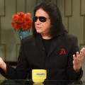 Gene Simmons on the set of Access Hollywood Live on October 12, 2012