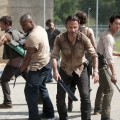 The gang fend off the walkers on the Season 3 premiere of ‘The Walking Dead’