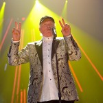 Mike Love of The Beach Boys performs during their final concert on their 50th Anniversary tour at Wembley Arena, London, on September 28, 2012