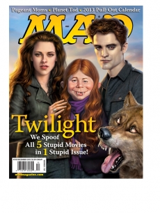 MAD Magazine’s December 2012 issue spoofing ‘Twilight’s’ Robert Pattinson and Kristen Stewart 
