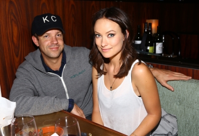 Jason Sudeikis and Olivia Wilde attend Glamour Presents ‘These Girls’ at Joe’s Pub in New York City on October 8, 2012