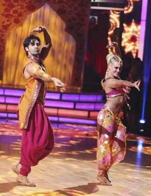 Gilles Marini and Peta Murgatroyd perform Bollywood during Week 4 of ‘Dancing with the Stars: All-Stars,’ Oct. 16, 2012