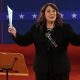 Moderator Candy Crowley at the Presidential Debate on October 16, 2012