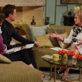 Iconic actress Tippi Hedren on the set of Access Hollywood Live on October 19, 2012.