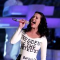 Katy Perry performs at a campaign rally for Barack Obama at Doolittle Park in Las Vegas on October 24, 2012
