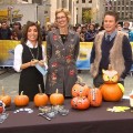 Kit Hoover and Billy Bush during Family Fun magazine’s Halloween segment on Access Hollywood Live 