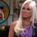 Linda Hogan appears on Access Hollywood Live on October 29, 2012, inset: Hulk Hogan