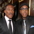 Eddie Murphy and Arsenio Hall arrive at Spike TV’s ‘Eddie Murphy: One Night Only’ at the Saban Theatre in Beverly Hills, Calif., on November 3, 2012