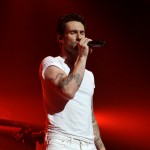 Adam Levine of Maroon 5 performs at the ‘Love the Journey’ concert for Citi/AAdvantage cardmembers at the Orpheum Theatre in Los Angeles on Friday, Oct. 19, 2012 