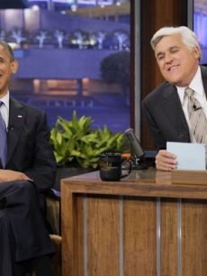 President Barack Obama during an interview with host Jay Leno on October 24, 2012