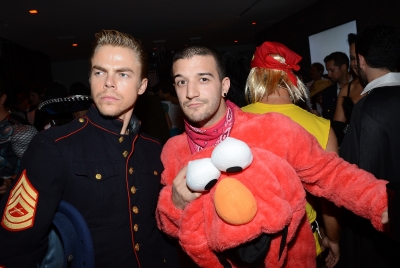 Derek Hough and Mark Ballas are seen at the Treats! Magazine Annual Halloween Party at a private residence in Los Angeles on October 31, 2012 