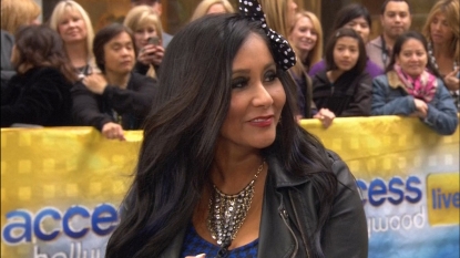 Nicole ‘Snooki’ Polizzi on Access Hollywood Live on October 25, 2012