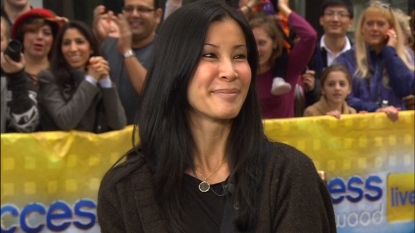 Lisa Ling visits Access Hollywood Live in New York City on October 26, 2012