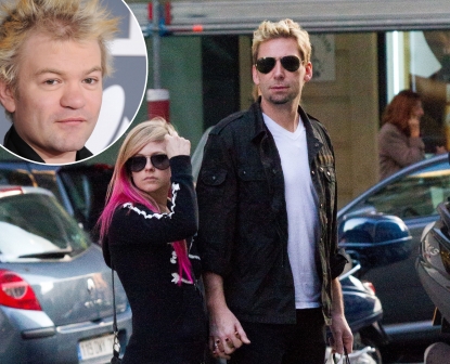 Nickelback frontman Chad Kroeger popped and Avril Lavigne in August 2012 / inset: Deryck Whibley