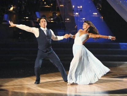 Apolo Anton Ohno and Karina Smirnoff perform on ‘Dancing with the Stars: All-Stars,’ Oct. 29, 2012