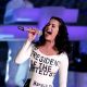 Katy Perry performs at a campaign rally for Barack Obama at Doolittle Park in Las Vegas on October 24, 2012