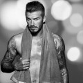 David Beckham seen in his latest underwear collection for H&M