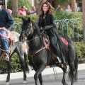 Shania Twain makes a grand entrance on horseback to begin her residency at Caesars Palace on November 14, 2012 in Las Vegas