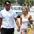 Joanna Krupa and Romain Zago are sighted in Miami on April 14, 2012