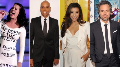 Katy Perry, RuPual, Eva Longoria, Mark Ruffalo