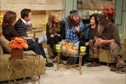 Willie, Korie, Phil and Miss Kay Robertson of ‘Duck Dynasty’ visit Access Hollywood on November 19, 2012 Willie, Korie, Phil and Miss Kay Robertson of ‘Duck Dynasty’ visit Access Hollywood on November 19, 2012