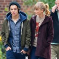One Direction’s Harry Styles and Taylor Swift show off their new relationship with a date to the Central Park Zoo in New York City on December 2, 2012
