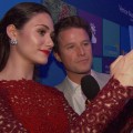 Microsoft All Access Holiday Party: Emmy Rossum Snaps A Pic With Billy Bush