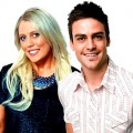 2day FM radio hosts Mel Greig (L) and Michael Christian