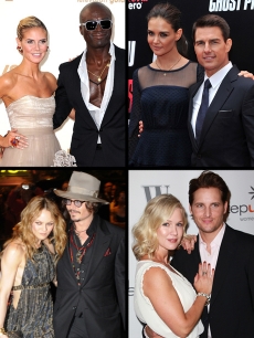 Stars who split in 2012: Heidi and Seal, Katie and Tom, Vanessa and Johnny, Jennie and Peter
