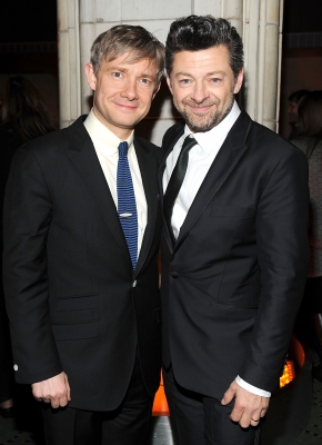 Martin Freeman and Andy Serkis attend ‘The Hobbit: An Unexpected Journey’ premiere after party at the Guastavino’s, New York City, on December 6, 2012