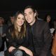 Shenae Grimes and Josh Beech attend the front row for the Unique show on day 3 of London Fashion Week Spring/Summer 2013 at TopShop Venue on September 16, 2012 in London