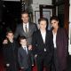 Romeo Beckham, Cruz Beckham, David Beckham, Brooklyn Beckham and Victoria Beckham attend the ‘Viva Forever’ press night at The Piccadilly Theatre on December 11, 2012 in London