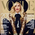 Gwen Stefani on the cover of the Vogue January 2013 issue