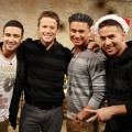 Billy Bush is joined by ‘Jersey Shore’ stars Vinny Guadagnino, Pauly D and Mike ‘The Situation’ Sorrentino on Access Hollywood Live on December 19, 2012