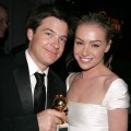Jason Bateman and Portia de Rossi poses at the Fox Golden Globe After Party at the Beverly Hilton Hotel on January 16, 2004