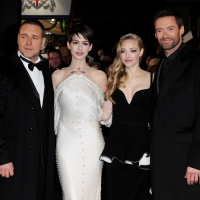 Russell Crowe, Anne Hathaway, Amanda Seyfried and Hugh Jackman attend the World Premiere of ‘Les Miserables’ at Odeon Leicester Square on December 5, 2012 in London