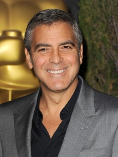 George Clooney arrives at the 84th Academy Awards Nominations Luncheon at The Beverly Hilton hotel on February 6, 2012 in Beverly Hills