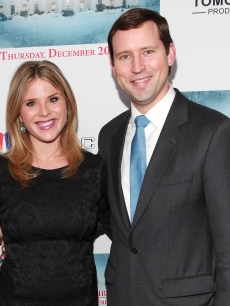 Jenna Bush Hager and husband Henry Chase Hager attend ‘A White House Christmas: First Families Remember’ Premiere Party at Tenjune, New York City, on December 12, 2012