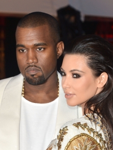 Kanye West and Kim Kardashian attend the ‘Cruel Summer’ Premiere during the 65th Annual Cannes Film Festival at Palm Beach on May 23, 2012 in Cannes, France