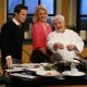 Chef Celestino Drago shows Billy Bush and Michelle Beadle the feast of the seven fishes on Access Hollywood Live on December 21, 2012