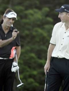 Alice Cooper & Jim Furyk at the Mercedes Benz championship in Hawaii