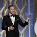 Damian Lewis accepts the best actor award for TV Series, Drama, ‘Homeland’ on stage during the 70th Annual Golden Globe Awards at the Beverly Hilton Hotel International Ballroom on January 13, 2013